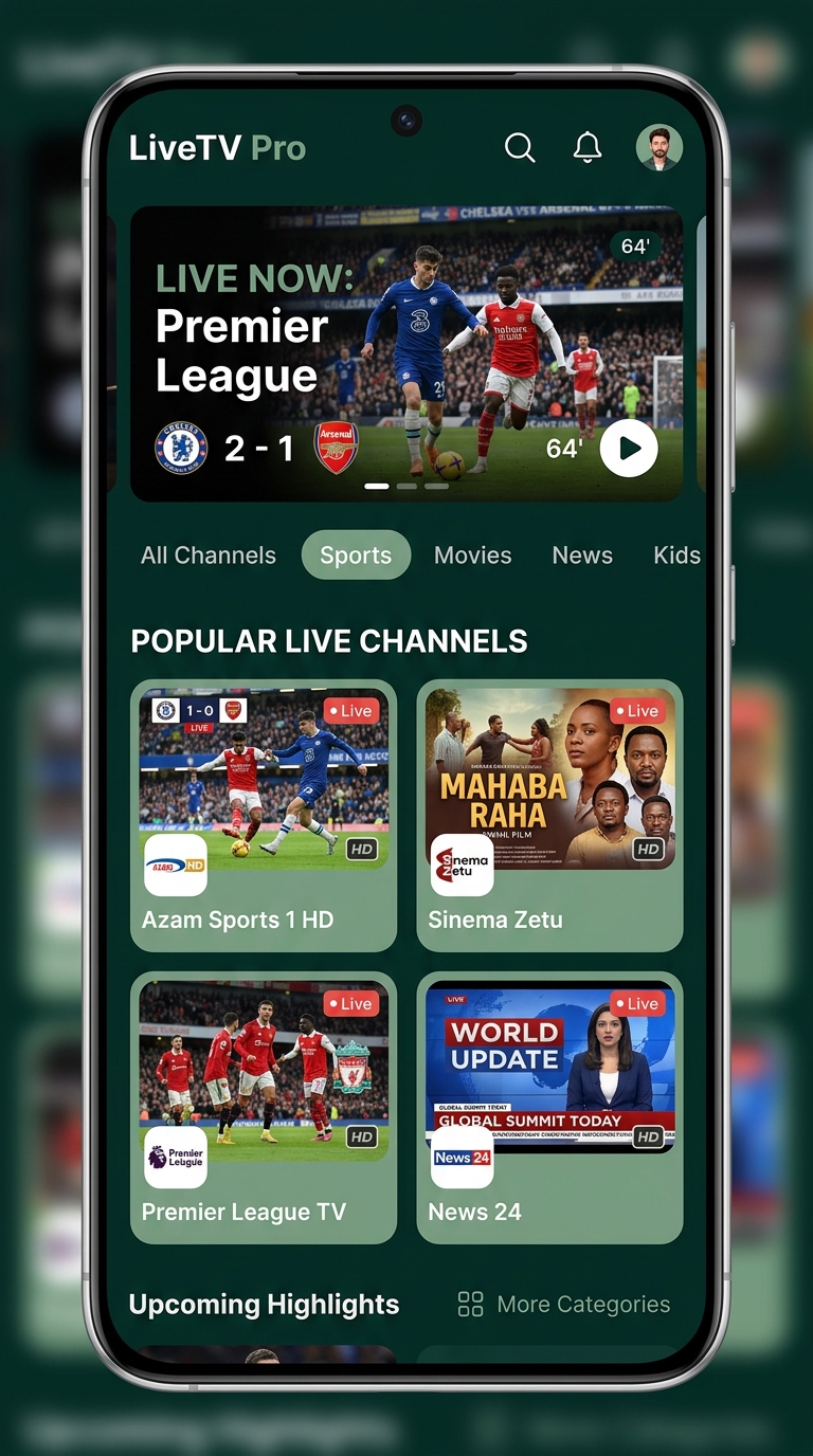 Channels Lineup Screenshot